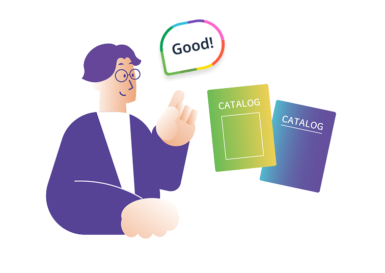 カタログ情報が登録されているので転記ミスを防止